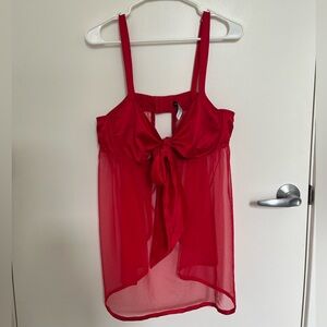 Adore Me Red Lingerie Intimates Top / Slip Dress, Size 1X